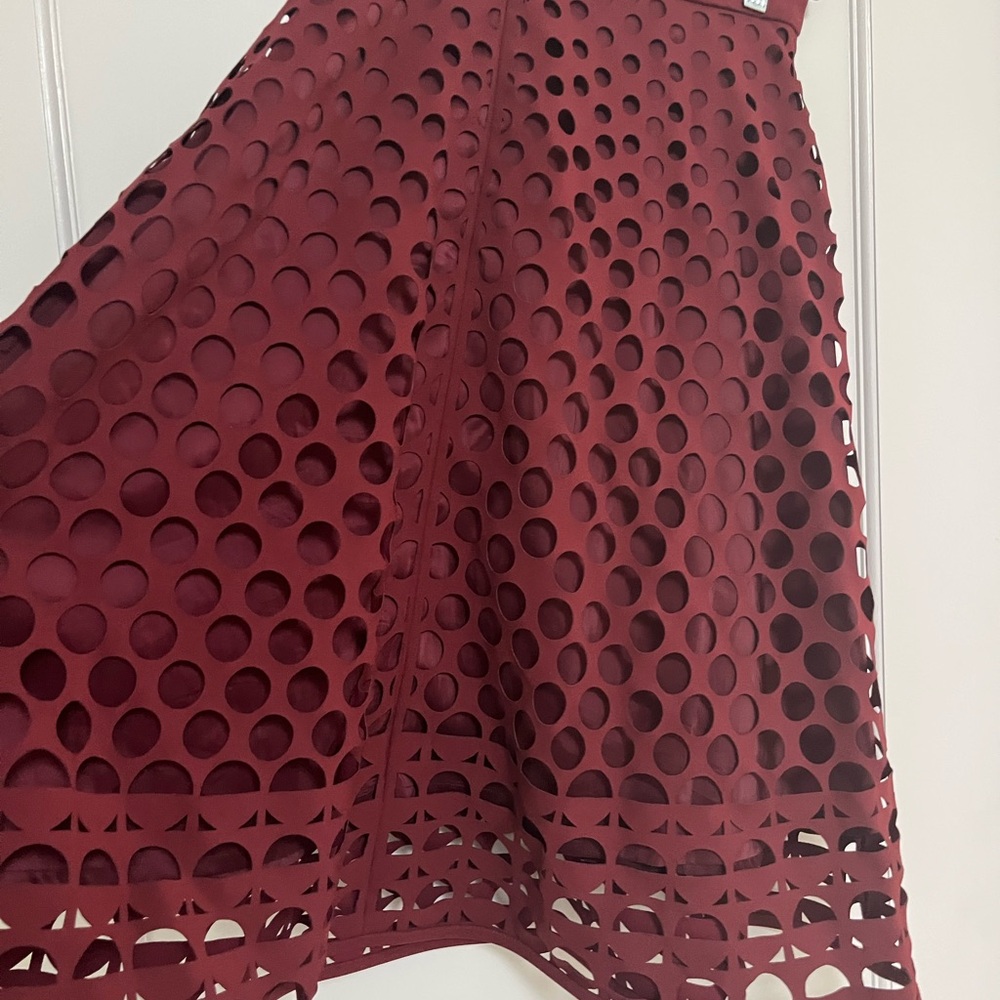 J. Crew Deep Red Skirt